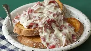 April 2025 Recipes - Creamed Chipped Beef on Toast