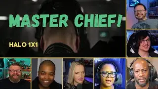 Reactors' Reaction to MASTER CHIEF removing his Helmet in HALO Episode 1 | CONTACT 1x1