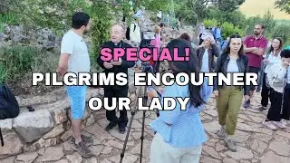 WOW !  PILGRIMS ENCOUNTER OUR LADY DURING APPARITION IN MEDJUGORJE