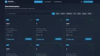 Web3 Data Marketplace Built on Sui | AstraData Demo | Haulout