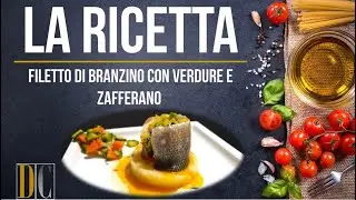 Filetto di branzino con vedure e zafferano