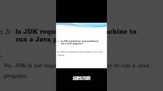 Is JDK required on each machine to run a Java program | #java #interview #questionanswer