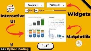 MATPLOTLIB Charts + Widgets ➡️ Interactive UI | Python | Jupyter Notebook