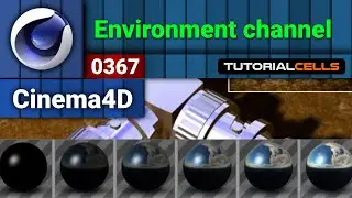 0367. Environment channel in cinema 4d