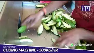 Raw Mango Pickle Cubing Machine (AAM Keri Ka Achar) MAKING? (500kg/hr, 2 ton/hr) #food #mango