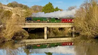 34028 'Eddystone' - The Bath & Bristol Christmas Express @ Bradford on Avon - 13/12/25