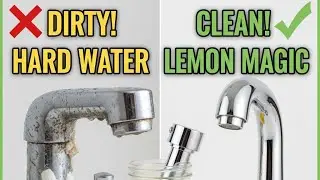 Fixed Hardwater calcium deposits in kitchen tap faucet #hardwater #calcium #cleaning  #lemon #tap