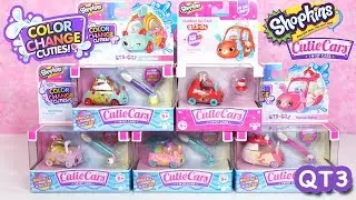 Shopkins Cutie Cars Color Change Cuties and Season 3 Cutie Cars QT3 Single Packs