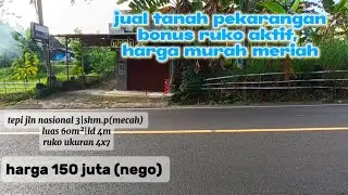 #dijual Tanah pekarangan, bonus ruko aktif di tepi jalan nasional 3 , gunungkidul@makelarkampung