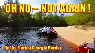 Jet Skiing the St Marys River West on Florida -  Georgia Border on Yamaha Waverunners and Seadoo GTX