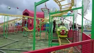 Caterpillar Coaster Ride At Brean theme Park, 1 October 2016