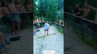 Barani out 27m saut du doubs | #shorts #trending #jump #adventureworld