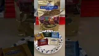 GHIRARDELLI ASSORTED SQUARE CHOCOLATES #shorts #ghirardellisquare #chocolate #usa #caramel #seasalt