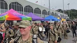 Army Football Team Arrival at Michie Stadium, Fan Fest at Black Knight Alley DE State Game 9-9-2023