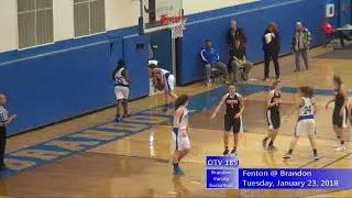 1/23/2018 Brandon Women's Varsity Basketball vs Fenton