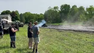 Freak show mega truck blowns engine 
