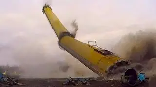 Frank E. Ratts Generating Station Chimneys - Controlled Demolition, Inc.