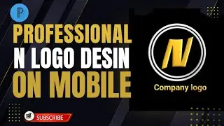 N Letter Logo Design on Mobile | Pixellab Logo Tutorial in Hindi | RT Graphic*