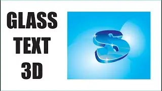 CorelDraw - How To Make a Glass Text Effect in Corel Draw