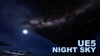 Unreal Engine 5 Night Sky with Stars