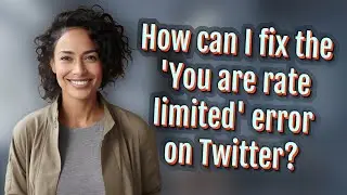 How can I fix the 'You are rate limited' error on Twitter?
