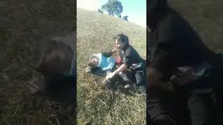 Cute baby try to roll over the grass.❤️😄❤️ #mizoversion #pleasesubscribe #love