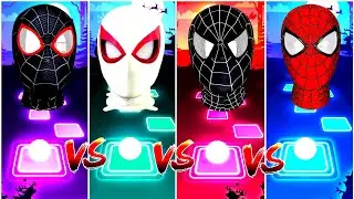 Miles Morales 🆚 Spider Gwen 🆚 Black spider-man 🆚 Red Spider-man,🎶Who Is Best?❤️❤️