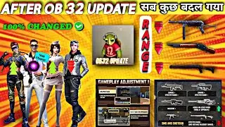 FREE FIRE CHARACTER ABILITY CHANGE || AFTER 0B32 UPDATE 4 CHARACTER ABILITY CHANGE || NEW ABILITY|