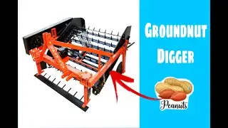 Groundnut digger\peanut digger operated by tractor,Bhoomi agro and massey combo.