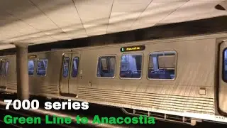 WMATA Metrorail: Anacostia bound green line train arriving at L'Enfant Plaza starring Kawasaki #7200