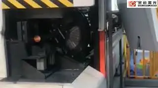 cross car beam fiber laser cutting machine tube laser cutting