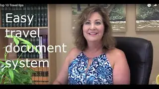 Organize travel documents- easy system!