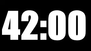 42 MINUTE TIMER | LOUD ALARM  ⏰