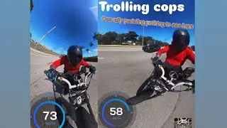 Doing 73mph on my super73 trolling cops imaginary police chase pt.2 #super73 #copsvsbiker