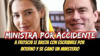 Ministra por accidente  A Fritschi le basta con escribirle por interno y se gano un minsterio