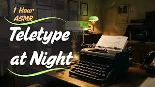 Old Typewriter at Night | Mechanical ASMR for Focus & Sleep #typewriter #asmrsleep