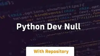 python dev null