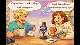 Small Town vs Big City Life | Echo English | Daily Routine + English Vocab 🏡🌆#echoenglish