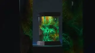Glowing Resin Creations: Illuminated Resin Art #resin #resinlamp #youtubeshorts
