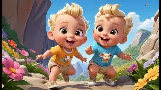Baby Goat Climb Climb Rock | Playful Goat Song for Kids | Mountain Adventure Nursery Rhyme