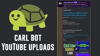 Carl bot Auto Notification YouTube Discord | Upload / Live Ping
