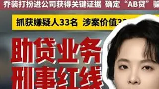 河南省侦破特大AB贷诈骗案——助贷业务刑事红线 #助贷中介 #贷款中介 #AB贷 #转介绍 #骗贷