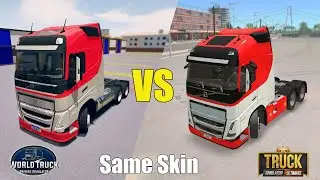 World Truck Driving Simulator vs Truck Simulator Ultimate Same Skin (Part 3)