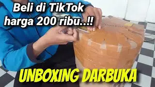 UNBOXING & REVIEW DARBUKA HARGA 200 RIBU DARI TIKTOK!!! ~ BELI DARBUKA DARI TIKTOK