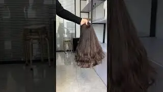 18inch all one Length Bottom Wavy Hair Color Light Brown Hilights Wig