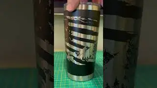 Full wrap laser engraved Tumbler