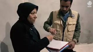 rehousing Mustafa's family within the shelter project in Al-Bab area of ​​Aleppo countryside