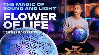 Glowing tongue drum Flower of Life / Sound & Applications / Kosmosky