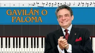 José José - Gavilán o Paloma | Piano Tutorial | Midi