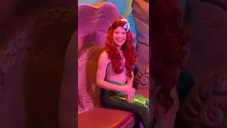 【WDW】THE LITTLE MERMAID🧜&zwj;♀️🫧 Meet Ariel at her grotto #shorts